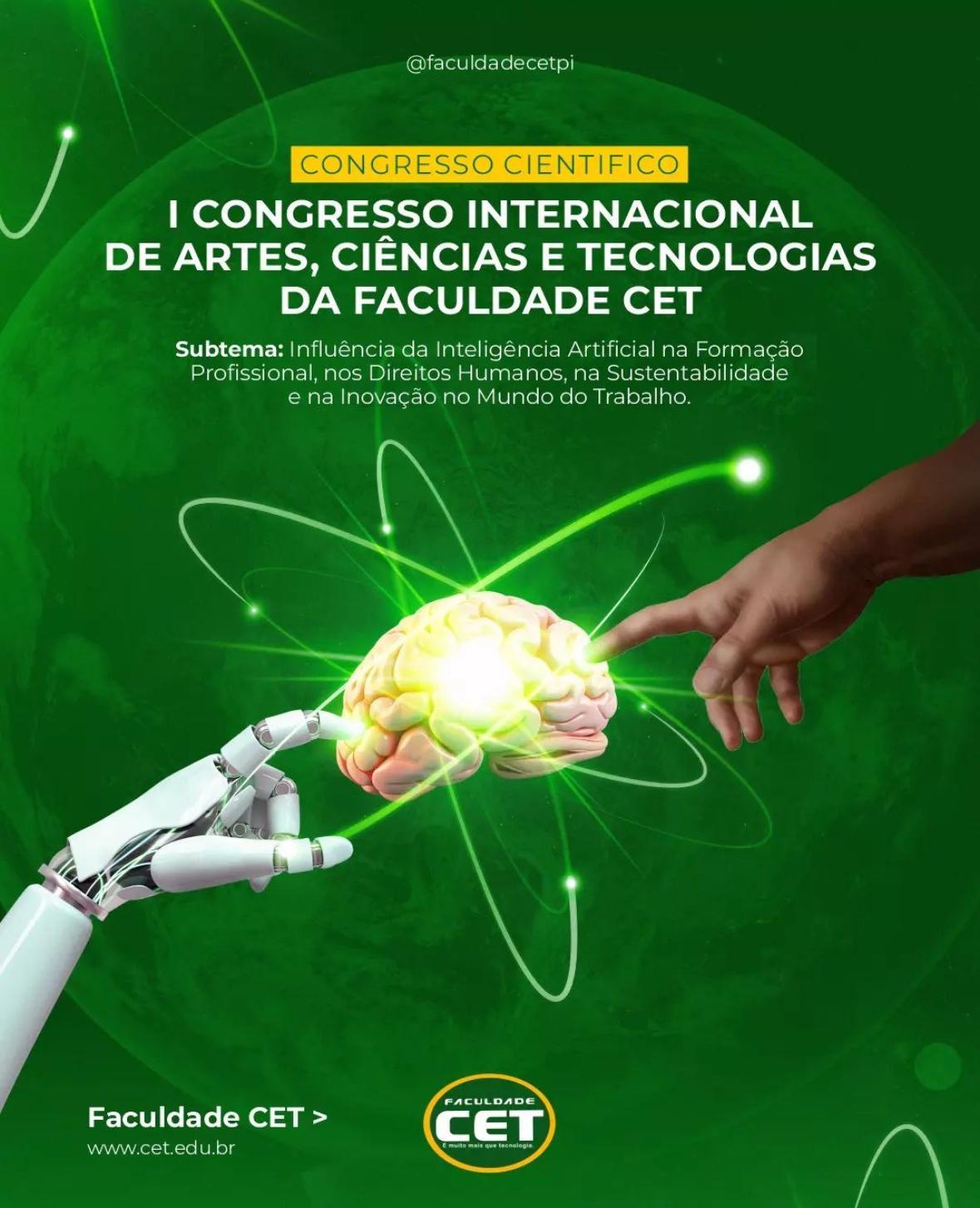 I Primer Congreso Internacional de Artes, Ciencias y Tecnologías en la Universidad CET en Brasil